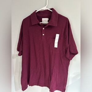 Goodfellow & Co Men's Deep Red Polo Shirt